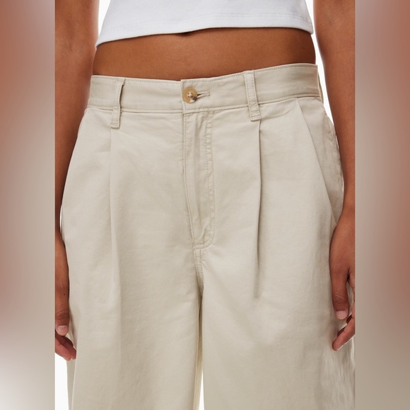 TNA Aritzia Hudson Wide Leg Chino Pants Size 8 - Picture 12 of 15